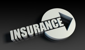 Insurance Concept With an Arrow Going Upwards 3D